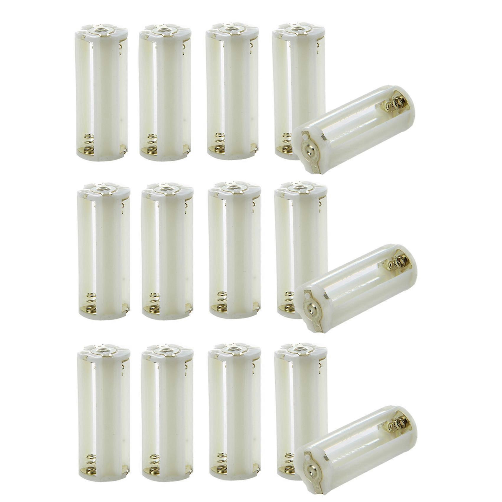 Flashlight Cylindrical 3 X AAA Battery Plastic Holder Box 15Pcs