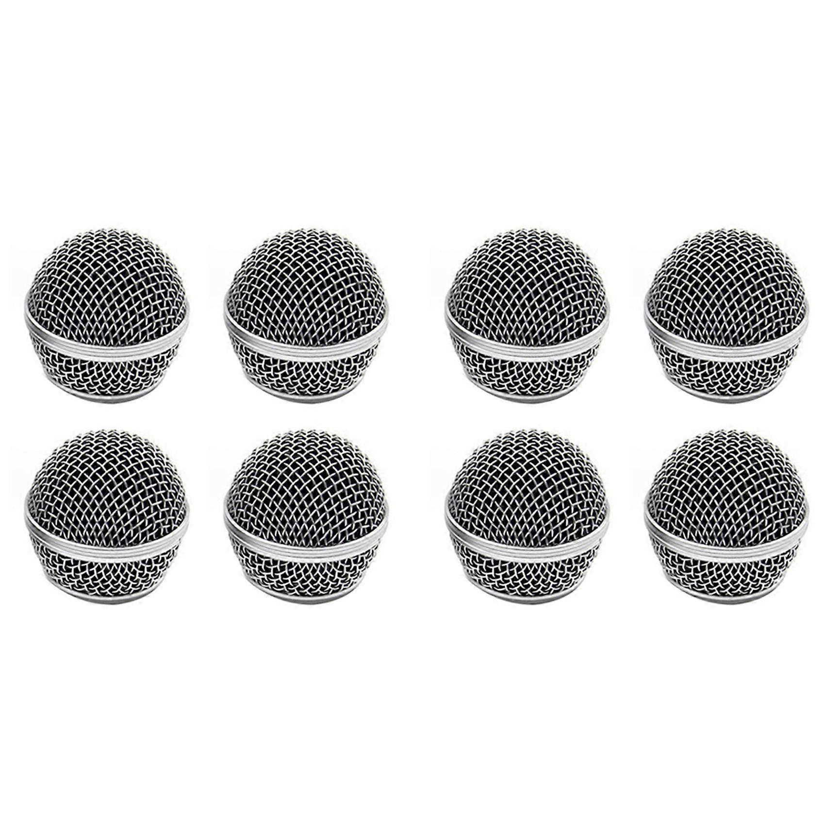 8Pcs Microphone Grille Replacement Mic Microphone Head Grill Head Mount Wired Wireless Microphone Accessories for SM58