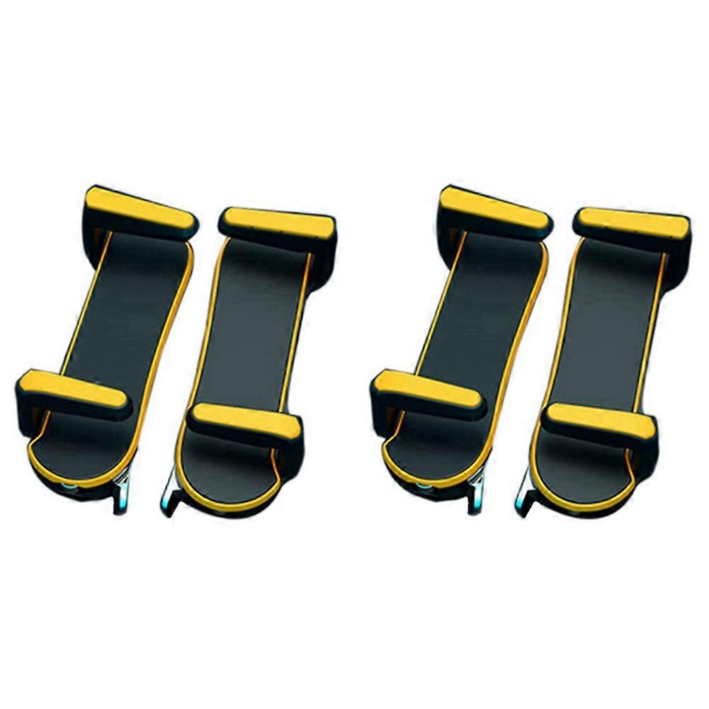 4X Six Finger for iPad PUBG Controller Capacitance Adjustable Mobile Game Trigger L1R1 Button Yellow