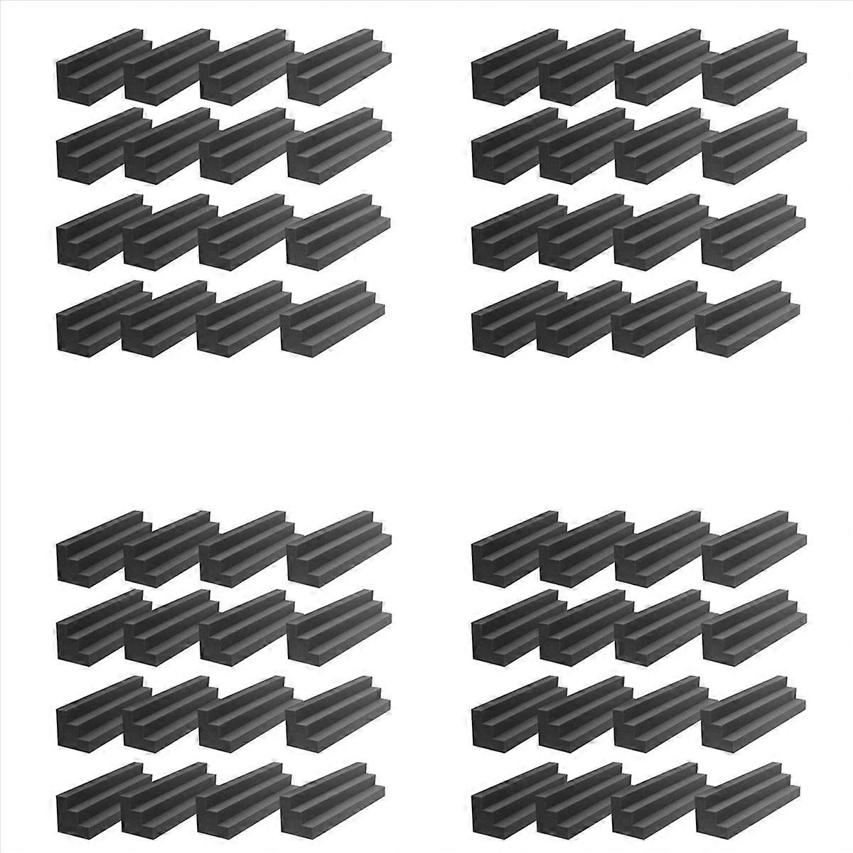 16er-Pack Akustikschaumplatten, Akustik-Bassfallen-Eckblock