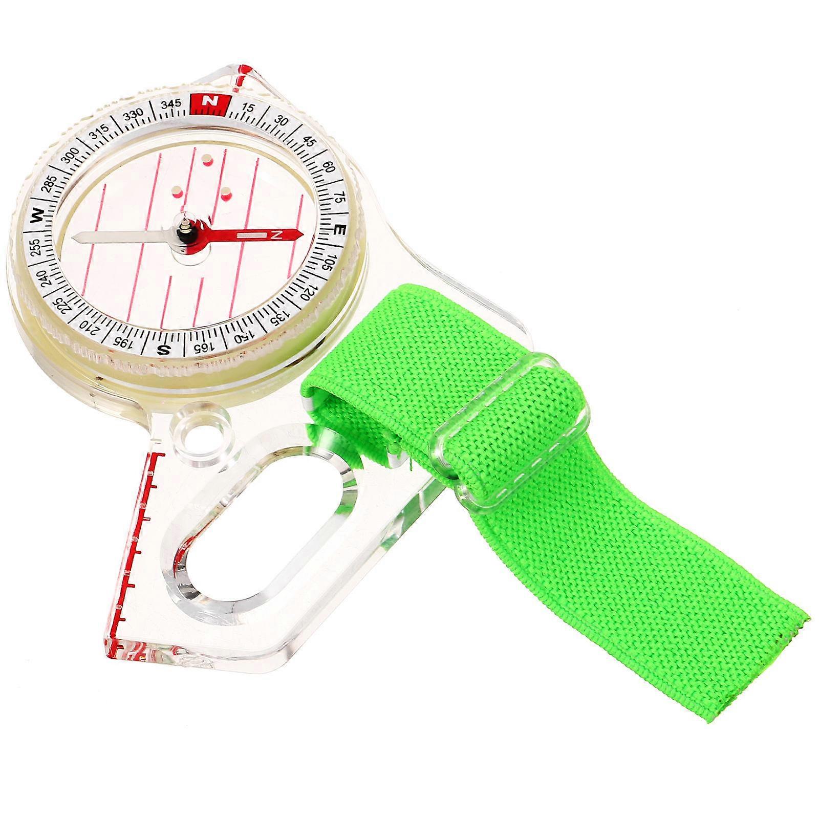 Thumb-Type Compass Tool for Hiking 5Pcs Multi-Use Backpacking Map Compass