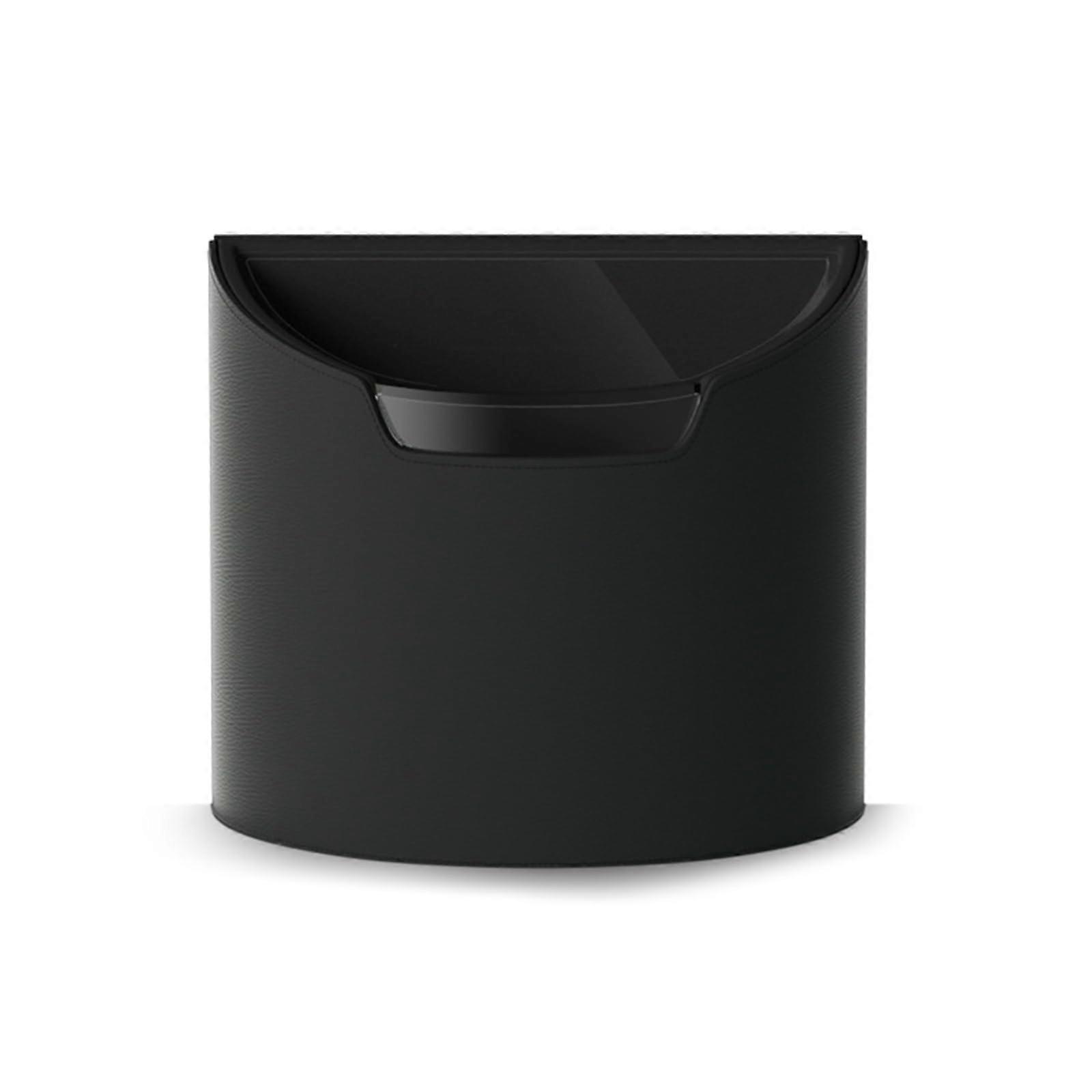 Car Trash Can with Waterproof Removable Liner, Compact Hanging Garbage Bin for SUV Truck, Black