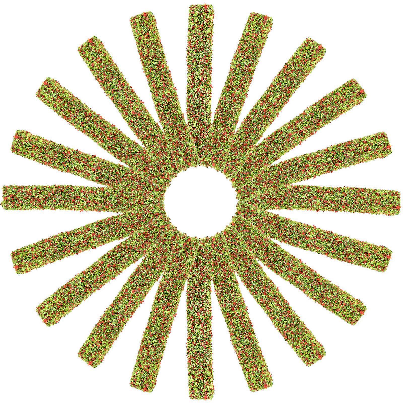 Simulation Flower Cluster Sponge Shrub for Doll Use 40Pcs Multi Color