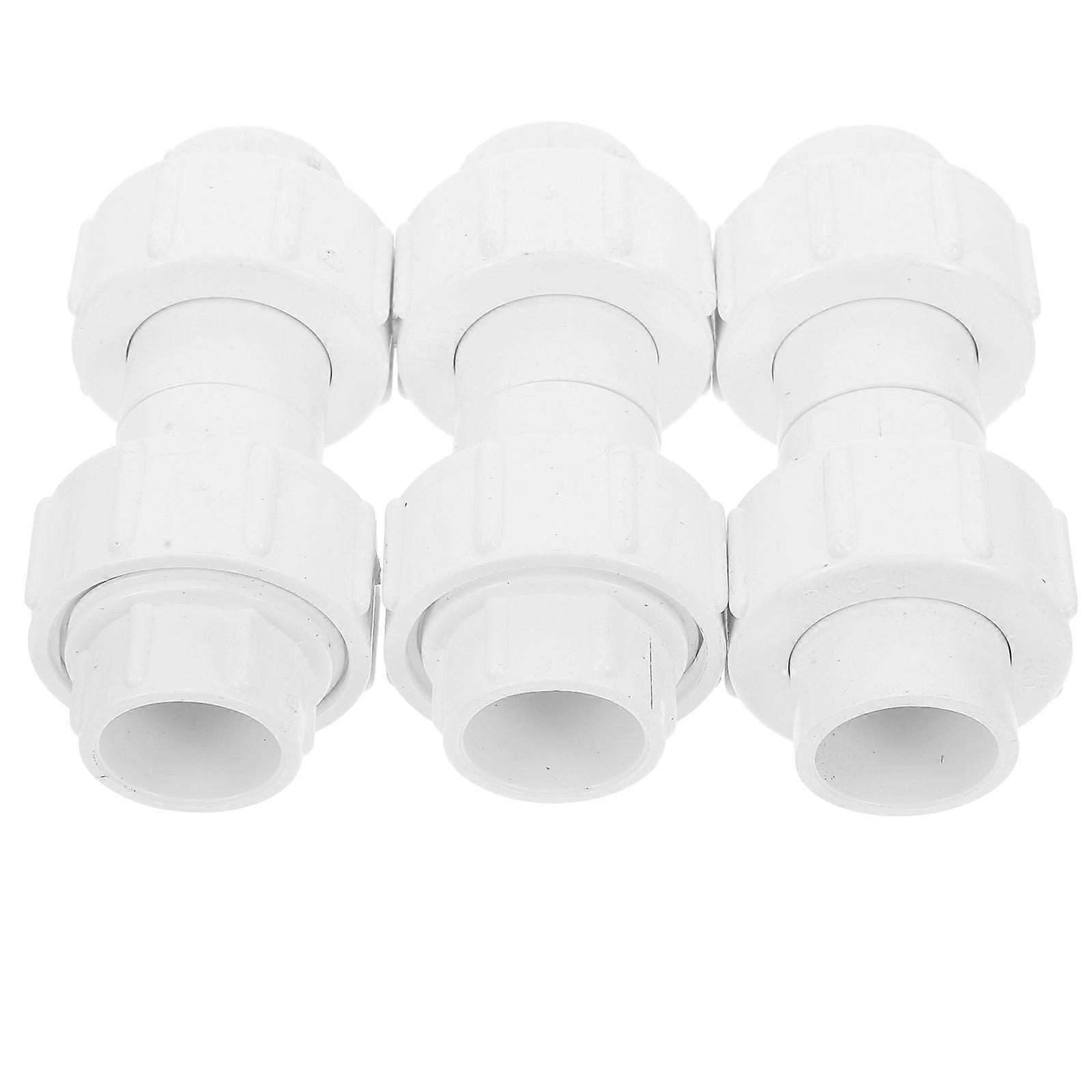 6Pcs PVC Pipe Connector Water Fitting Coupling for Garden Pipe Adapter