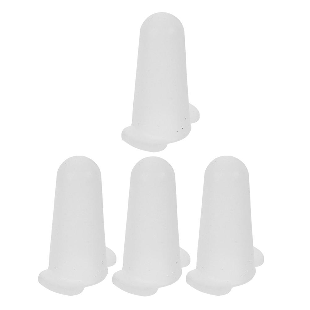 Cake Nozzle Piping Tip Covers for Silicone Protectors 4Pcs White