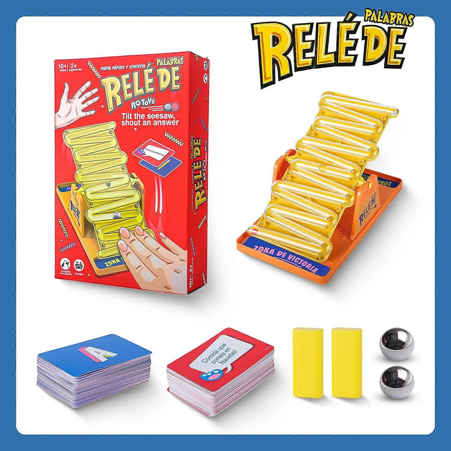 New Board.Game Tilt n Shout Swinging Stilt Multiplayer Battle Answering Interactive Table Game Family Party Board Games Kids Toy