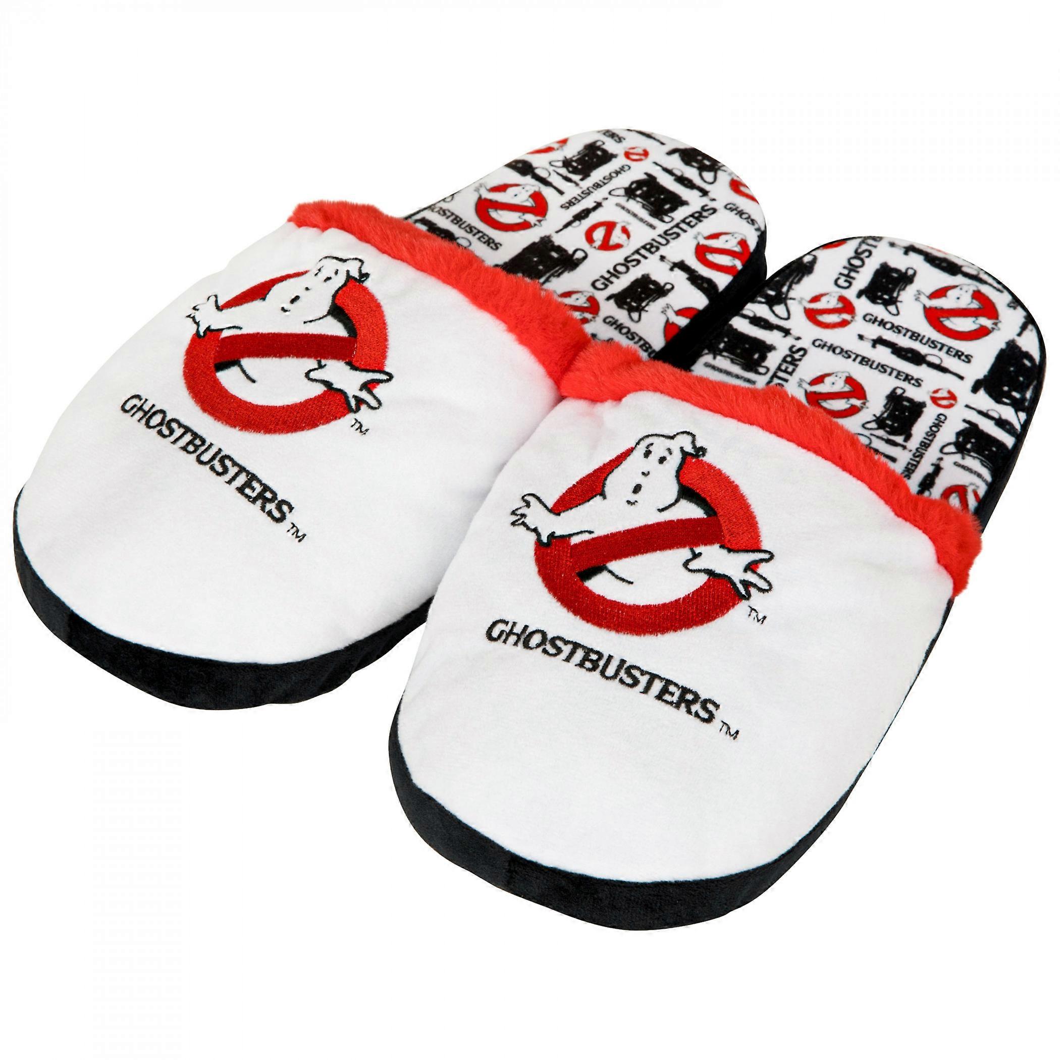 Ghostbusters Logo Fuzzy Slippers