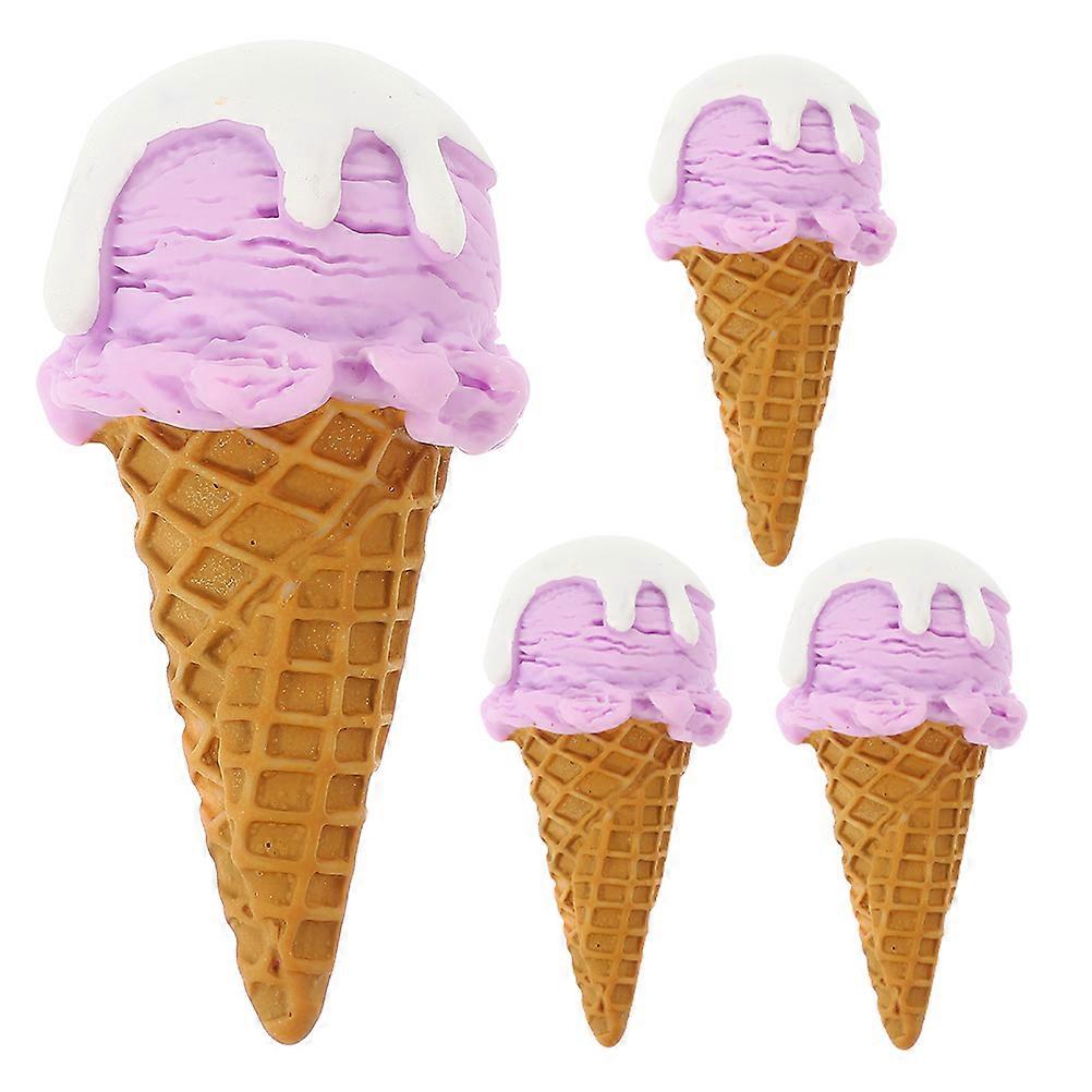 Ice Ice Cream Cone Decoration for 4Pcs Display