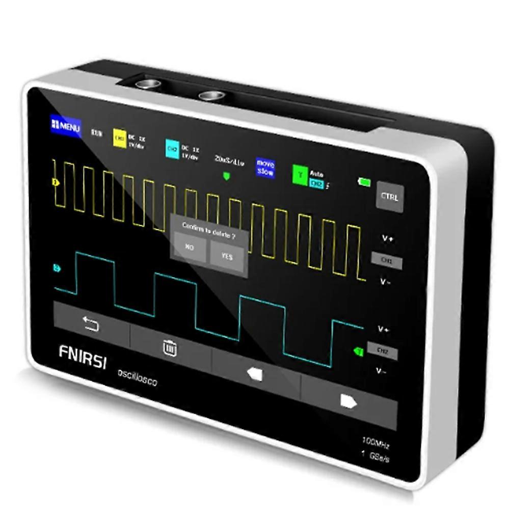 FNIRSI 1013D US Standard Two-Channel Digital Touch Tablet Oscilloscope with 100M Bandwidth and 1GS Sampling Rate US Plug A