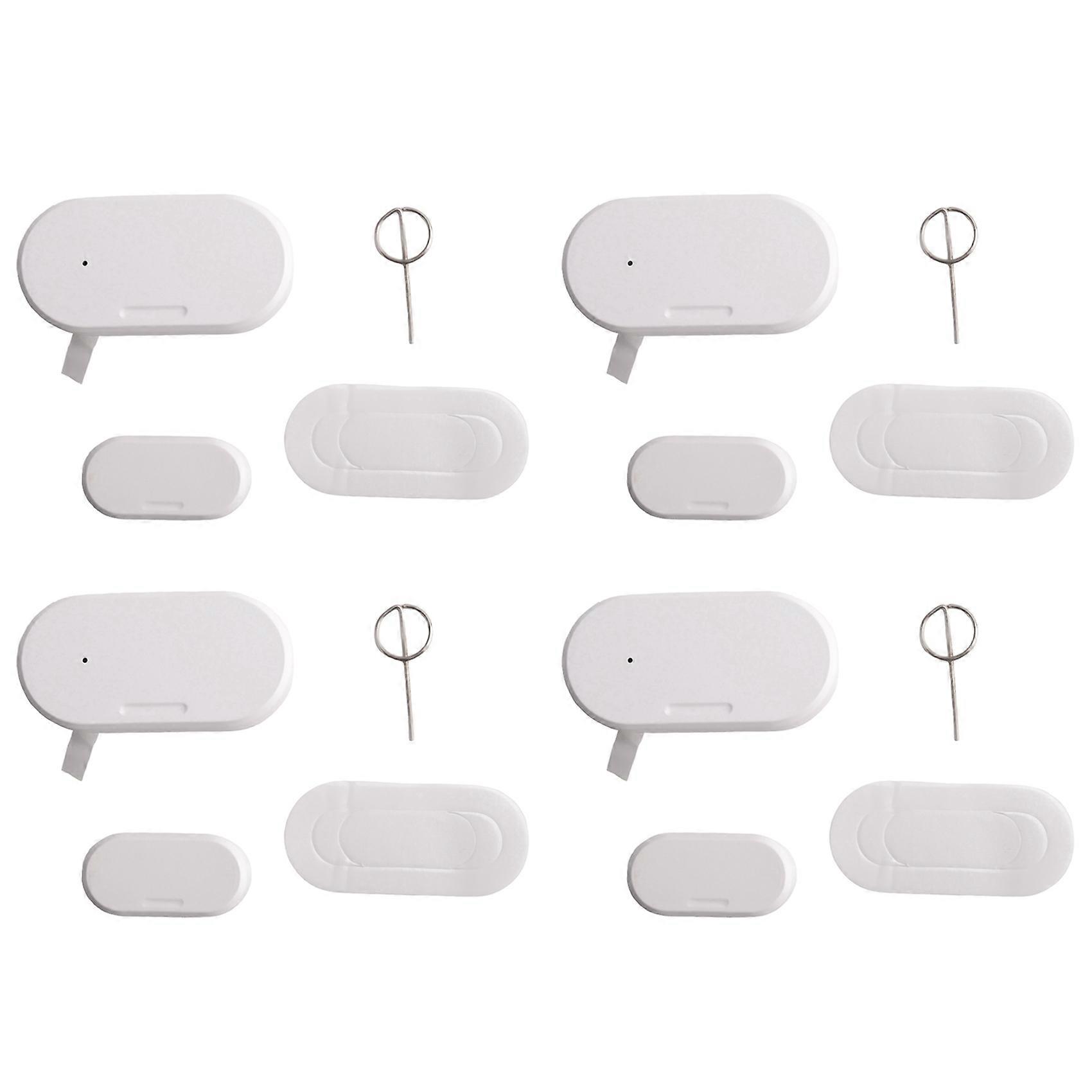 Tuya Zigbee 3.0 Smart Contact Detectors Security Gate Door Window Sensor Transducer Smart Life Home(4PCS)