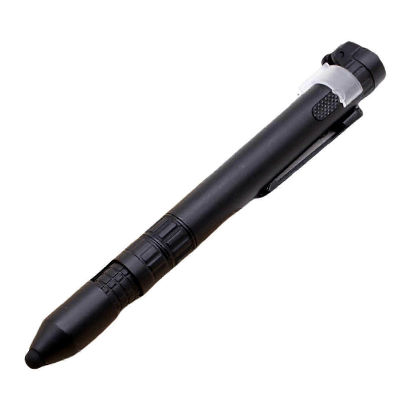 5 in 1 Multi Tool Pen Multifunctional Ballpoint Pen with Compasses LED Light Touching Screen Pen Screwdriver Phone Stand