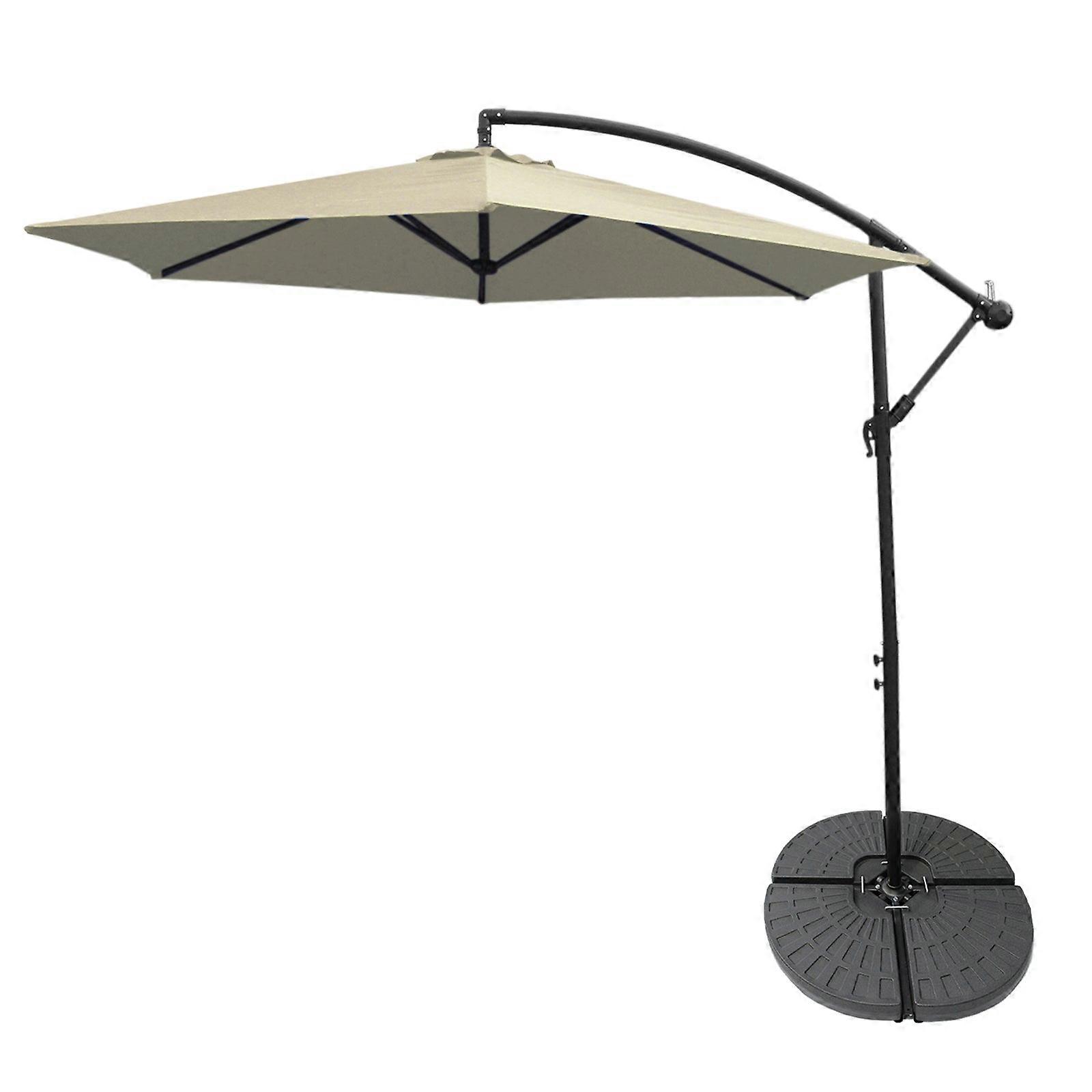 Crème Cantilever Parasol & Fan Base