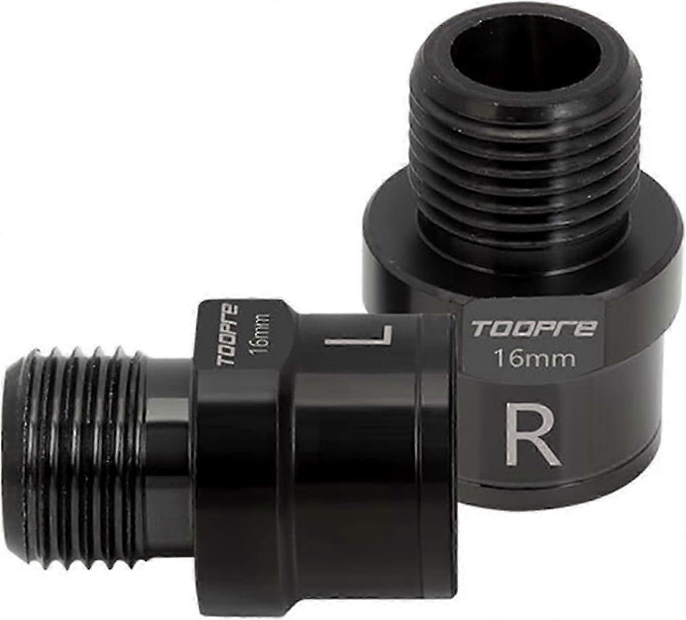 Bicycle Pedal Extender - Cleat Design Foot Pedal Extenders Adapters, 1 Pair Foot Pedal Extenders Adapters With L And R Markings Replacement Part Acces