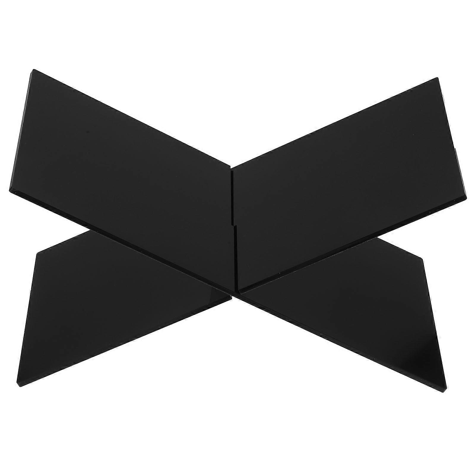 Multi-Purpose Recipe Reading Bracket Stand 4 Sets Ideal For Home Office And Restaurant Use In Black Acrylic