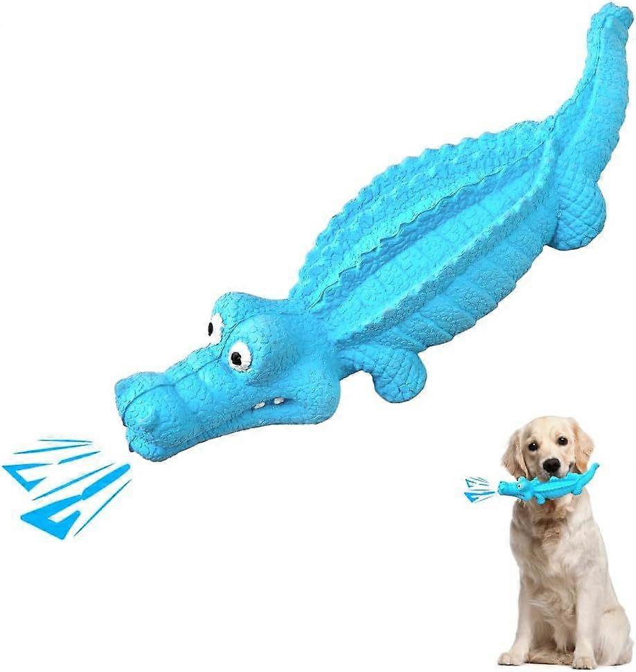 Indestructible Rubber Dog Chew Toy for Aggressive Chewers - Tough Squeaky Dog Toy, Durable Chew Toy for Large Medium Small Breeds, Teething & Boredom 