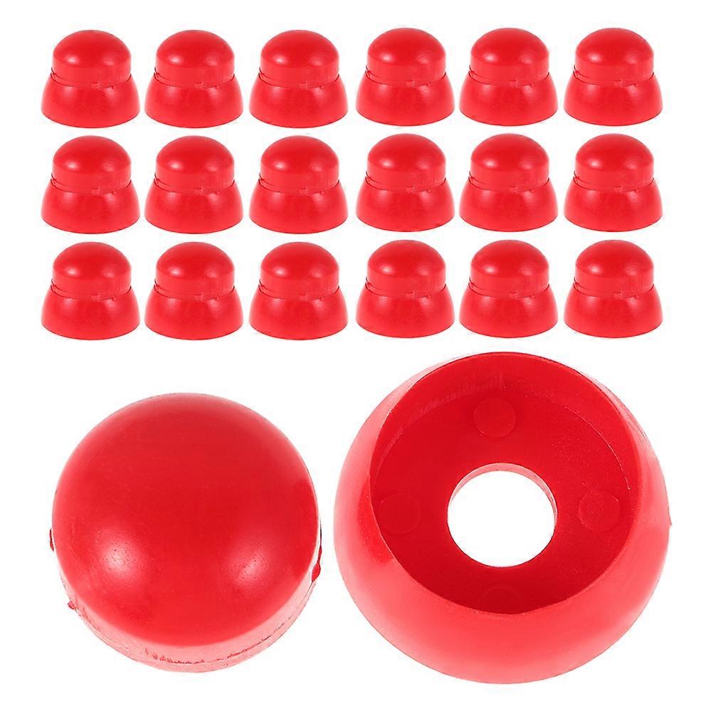 Red Plastic Nut Caps Playground Equipment Nut Protector Caps for 30Pcs