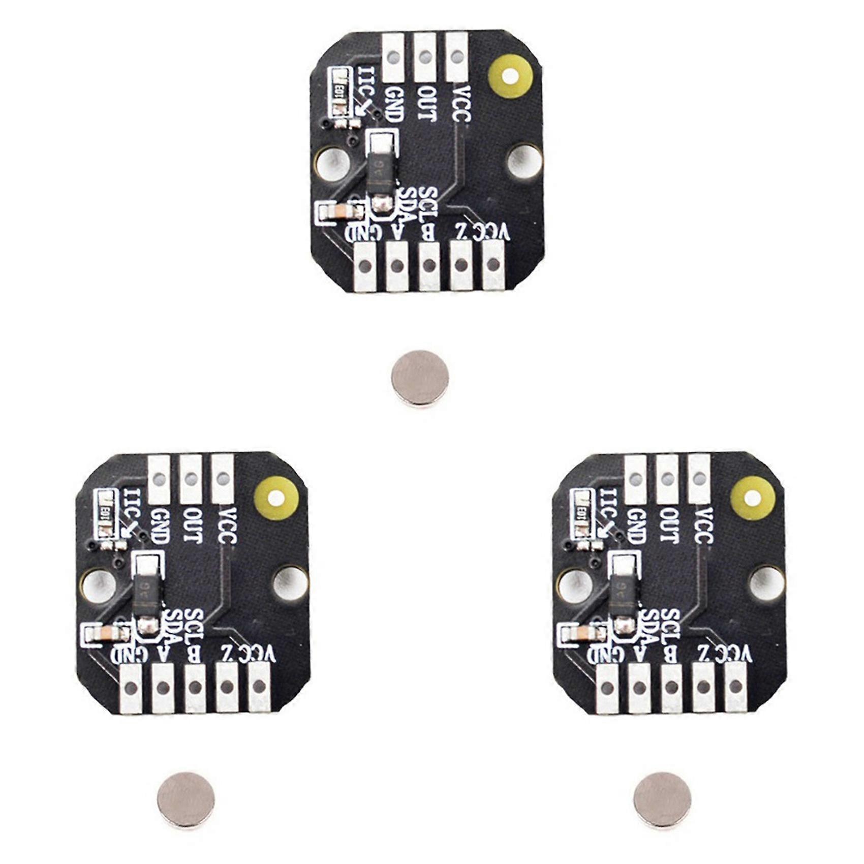 3X MT6701 Magnetic Encoder Module PWM/I2c Brushless Motor Encoder ABZ Mode 1024 Lines Replaces AS5600 Module