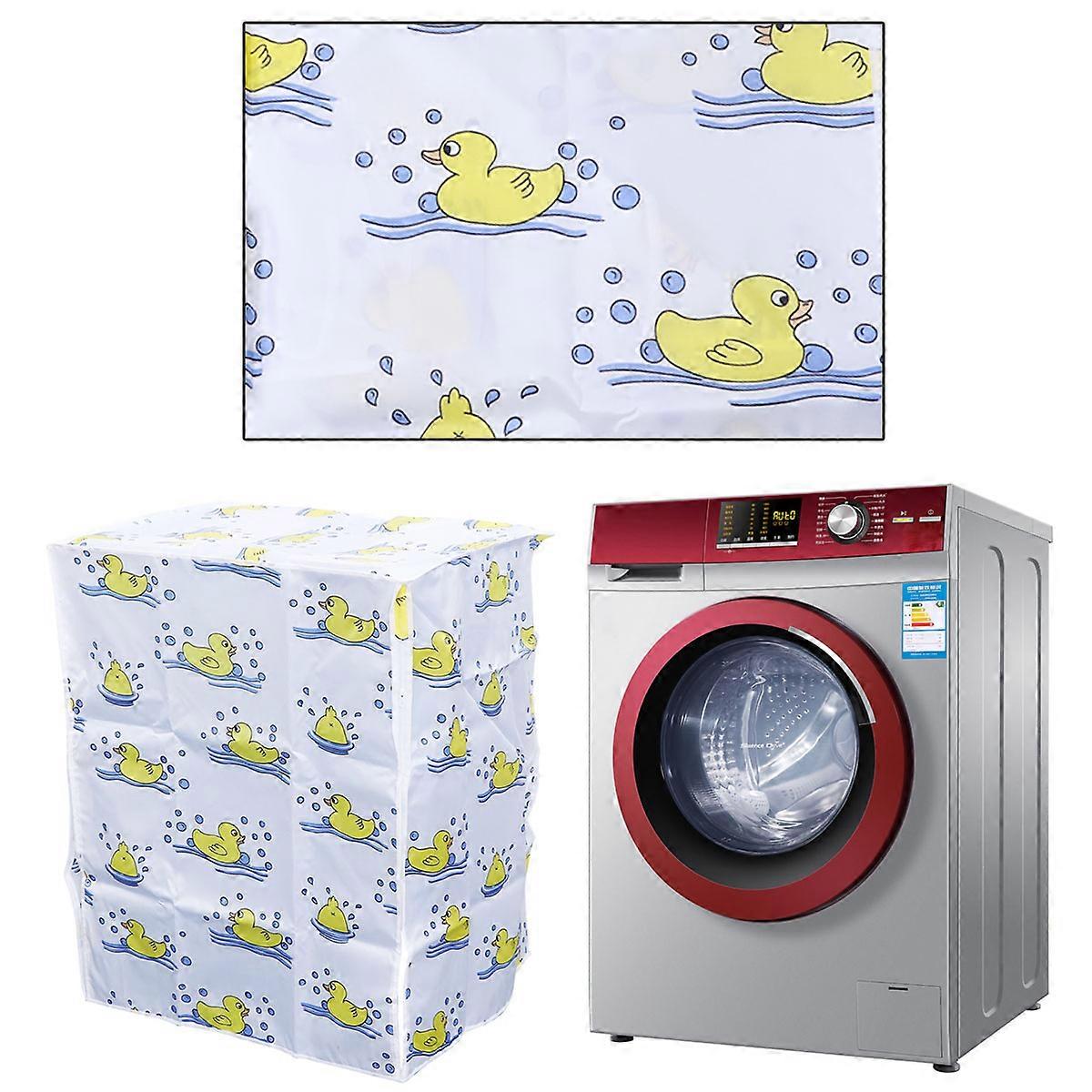 Polyester Satin Cloth Washing Machine Case Protector Multi For Balcony 1Pcs