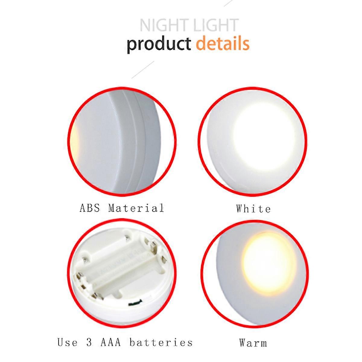 Wireless Remote Cabinet Light Cabinet LED Light Brightness Adjustable 2Pcs Set