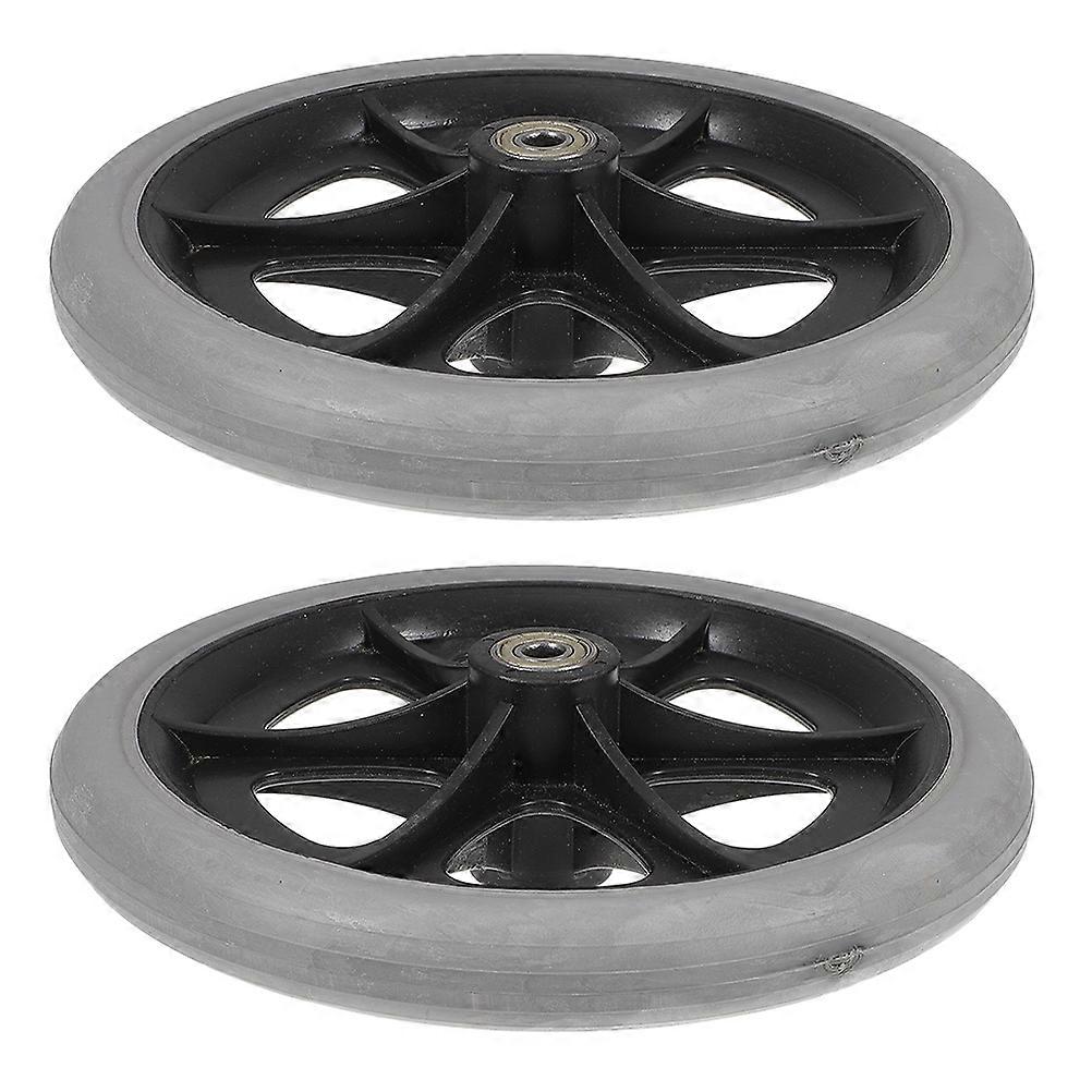 Wear-Resistant Wheel Replaceable Wheel for Wheelchair Front 2Pcs