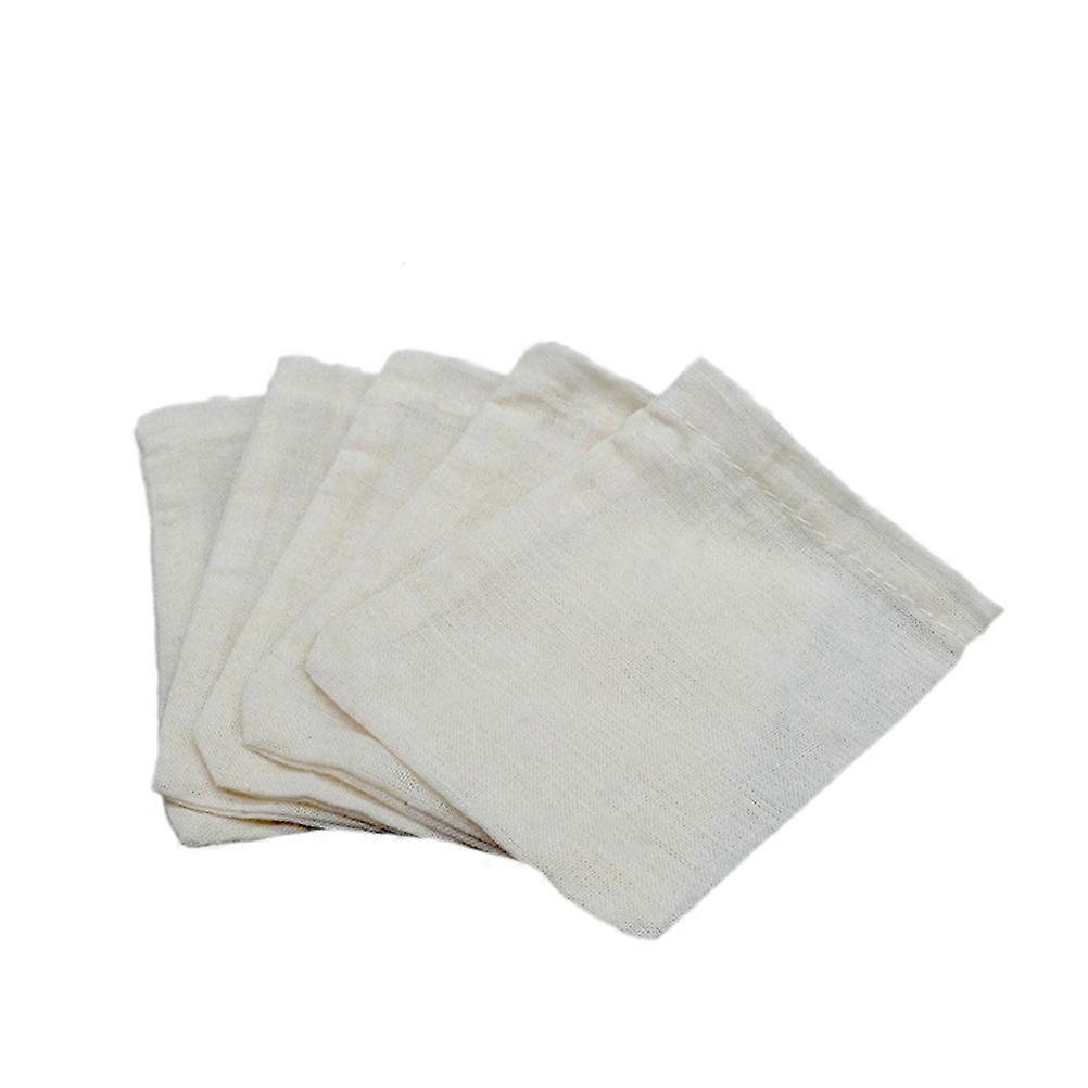Empty Bag for Loose Leaf Tea Cotton Cloth Drawstring Bag for Making Tea 20Pcs