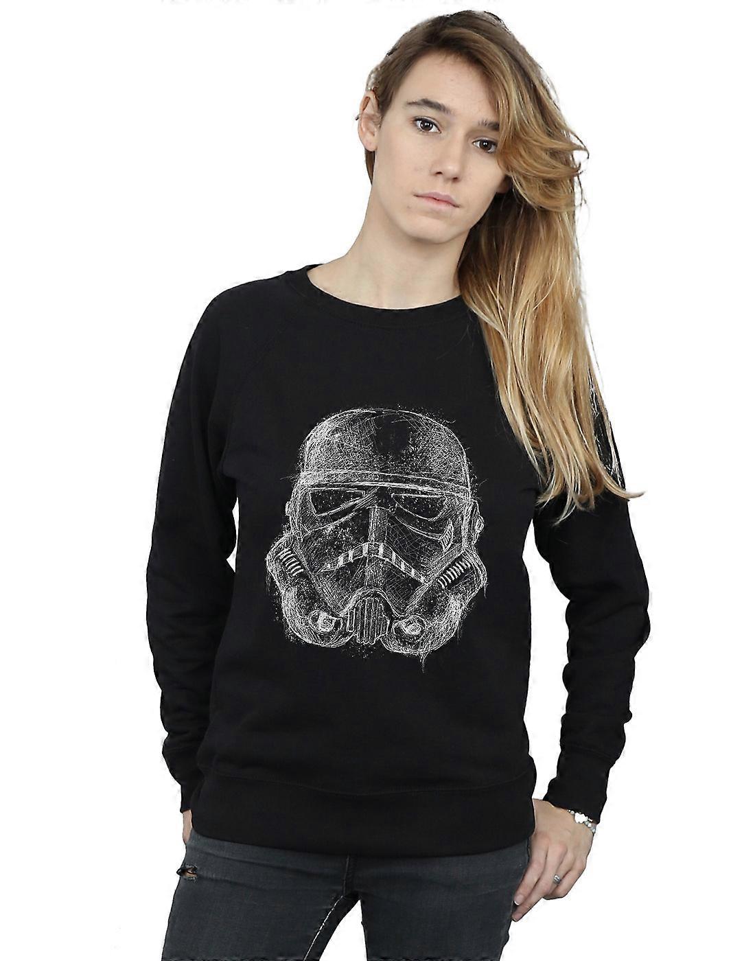 Star Wars Women's Stormtrooper Scribble Helmet Sweatshirt