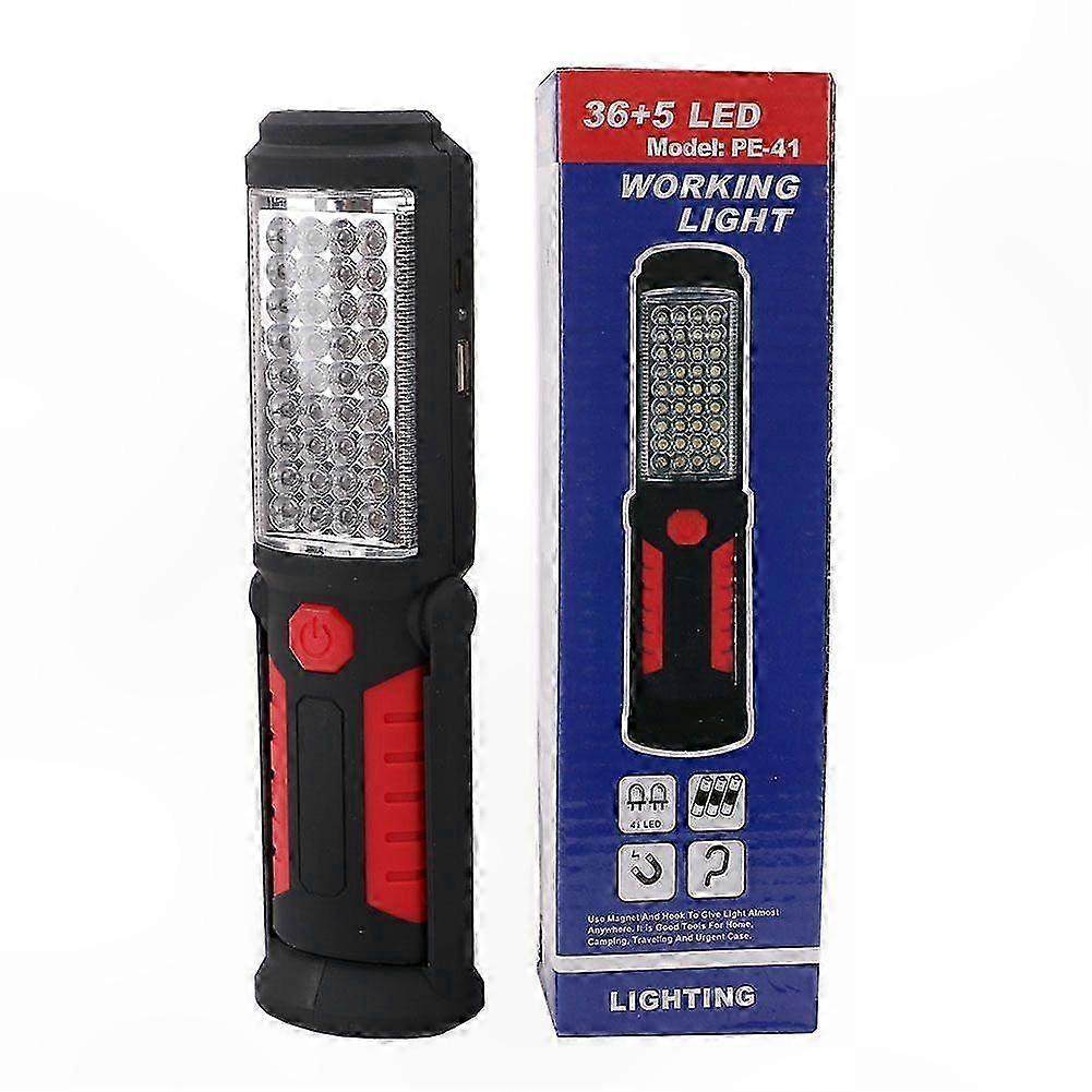 LED Work Light with Magnetic Base and USB Charging, 2 Modes for Workshop and Garage Use
