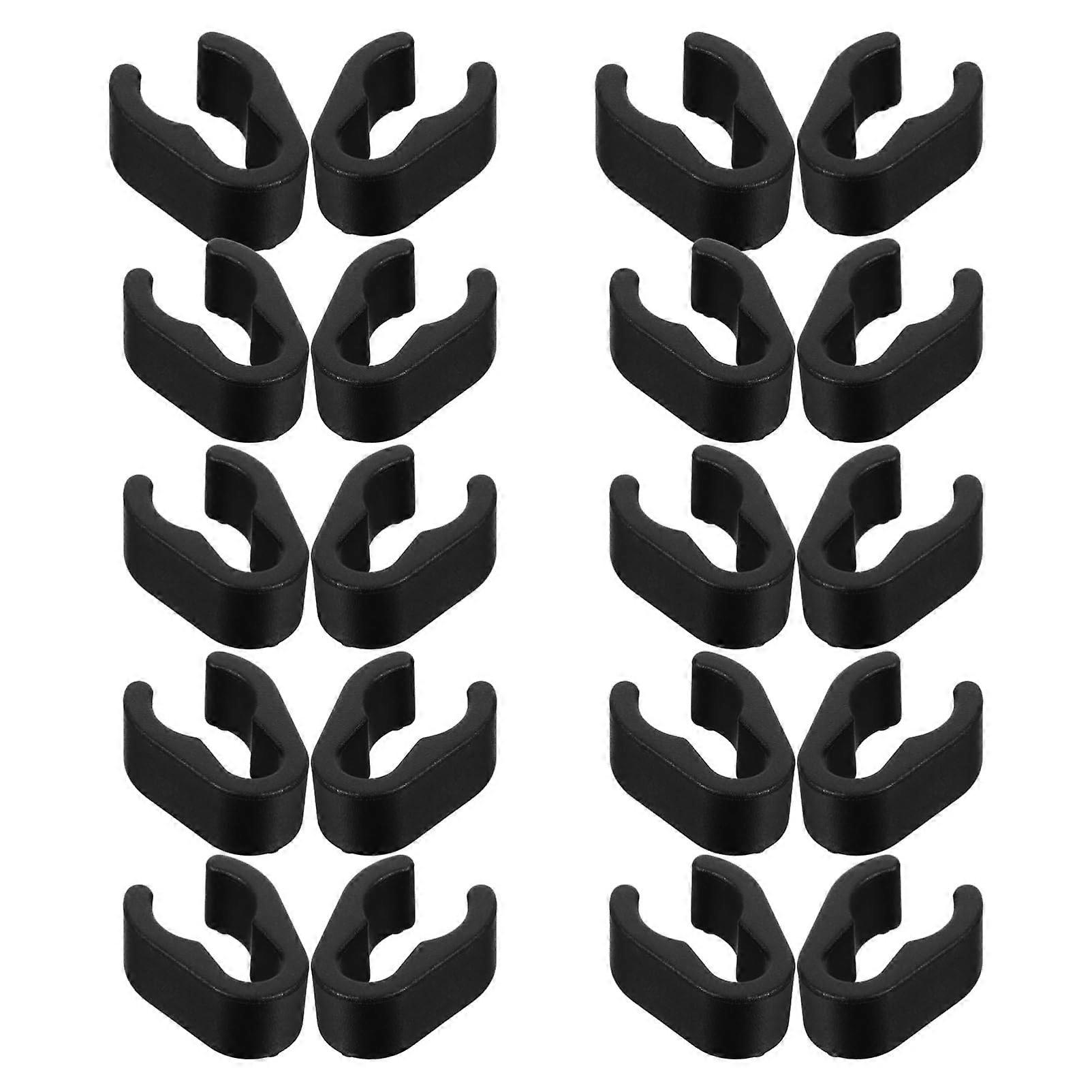 20pcs Mic Stand Cable Clips Adjustable Holders for Boom Poles Tool Flexible Organizer