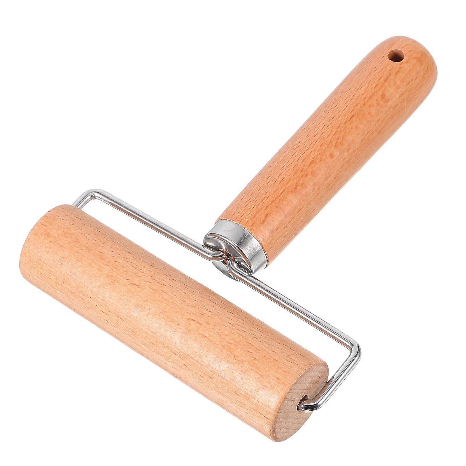 Solid Wood Rolling Pin for Baking and Dumplings Smooth Surface Easy Dough Preparation
