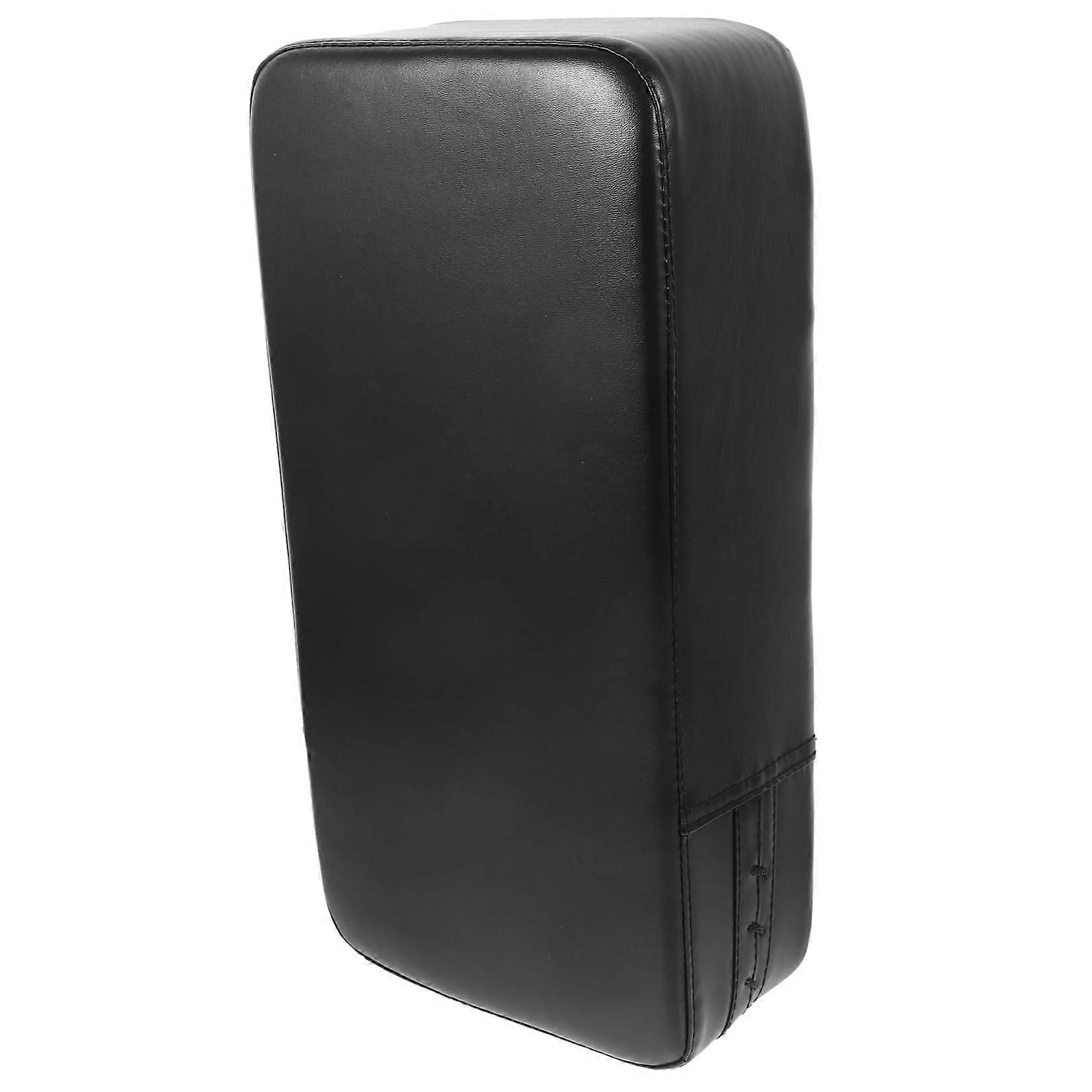 Leather Basketball Training Pad with Ergonomic Grip for Defensive and Blocking Practice, Black