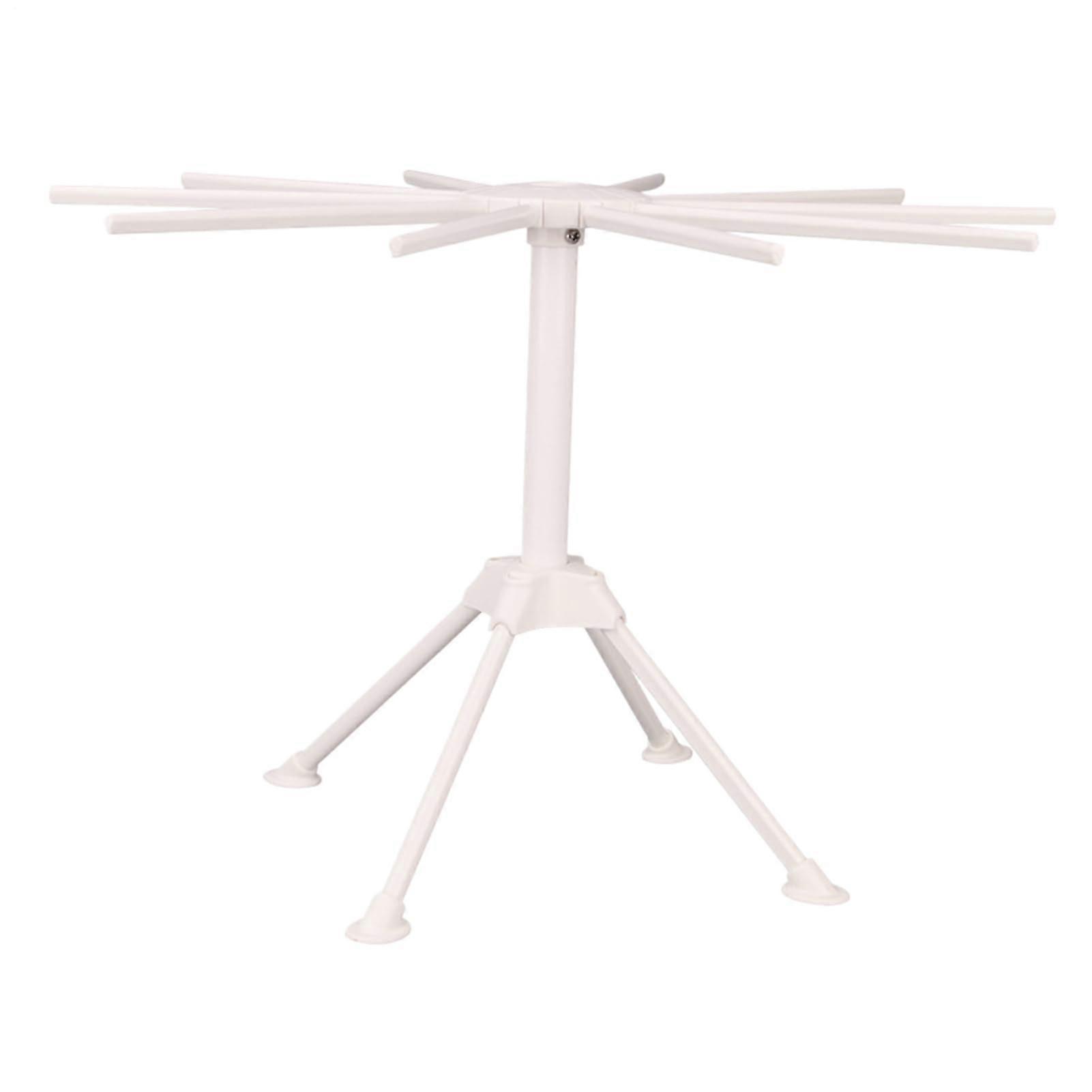Pasta Drying Rack with 10 Arms, Foldable ABS Spaghetti Noodle Stand for Homemade Kitchen Use