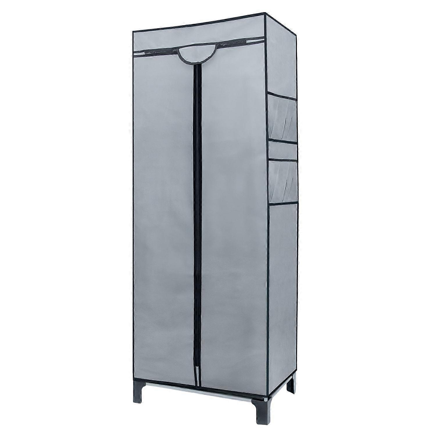 Folding Cabinet Fabric Cabinet Wardrobe with Clothes Rail 68 x 45 x 175 cm