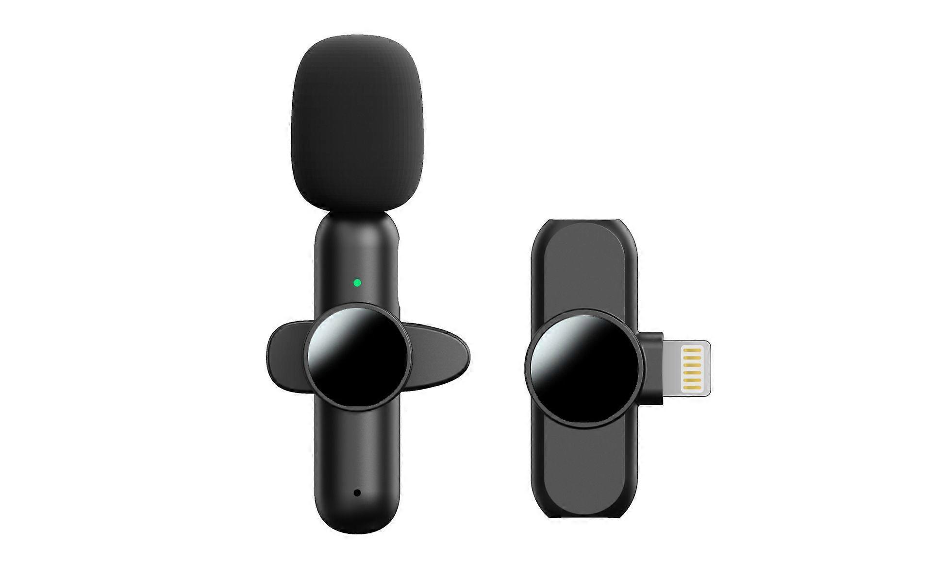 Smart Noise Reduction Wireless Lavalier Microphone Apple Interface
