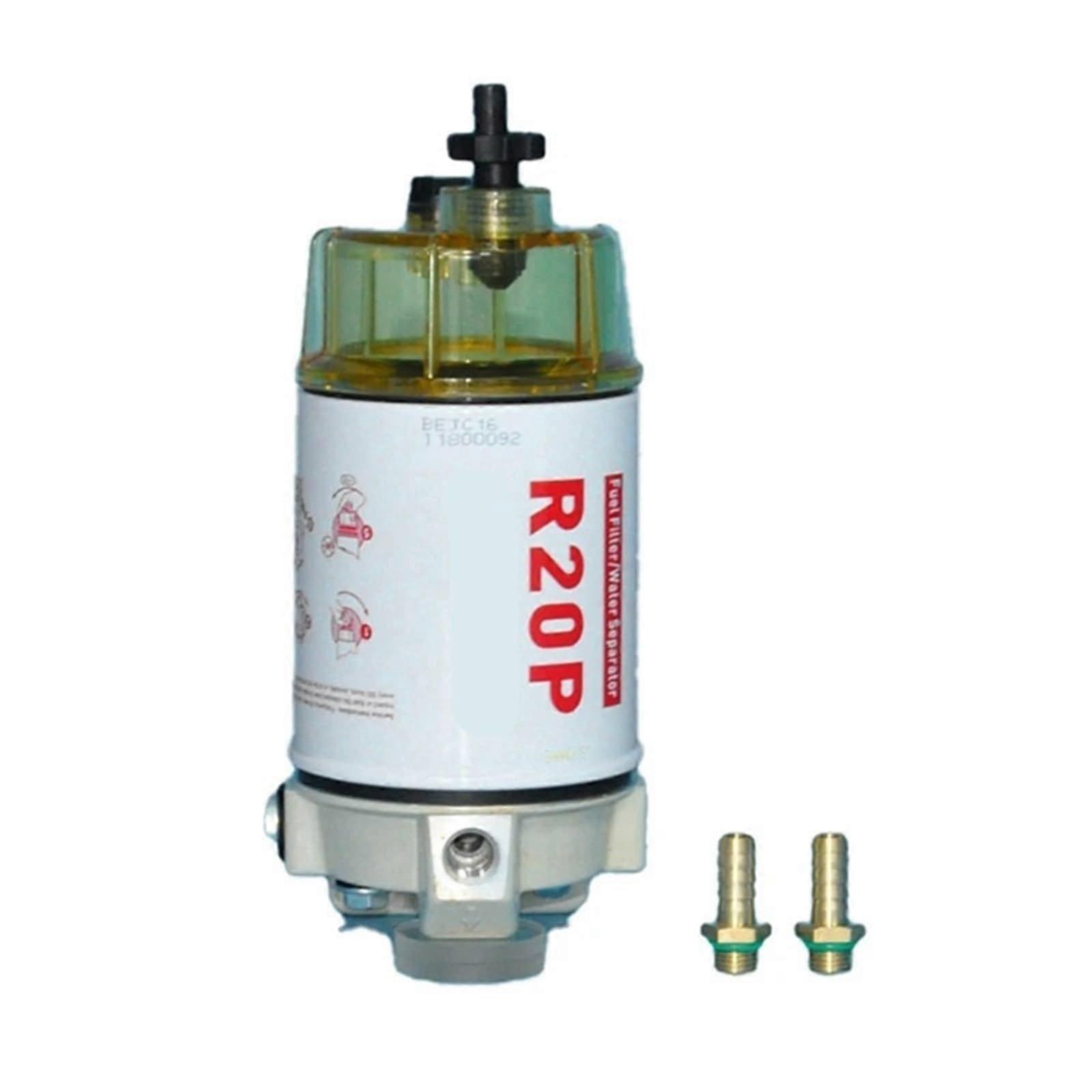 Fuel Filter Water Separator R20P with Manual Priming Pump for Excavator Engine Protection