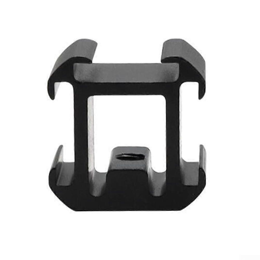 Camera Hot Shoe Mount Adapter Triple Cold Shoe Extension Bracket for DSLR Microphone LED Light (Style Three)