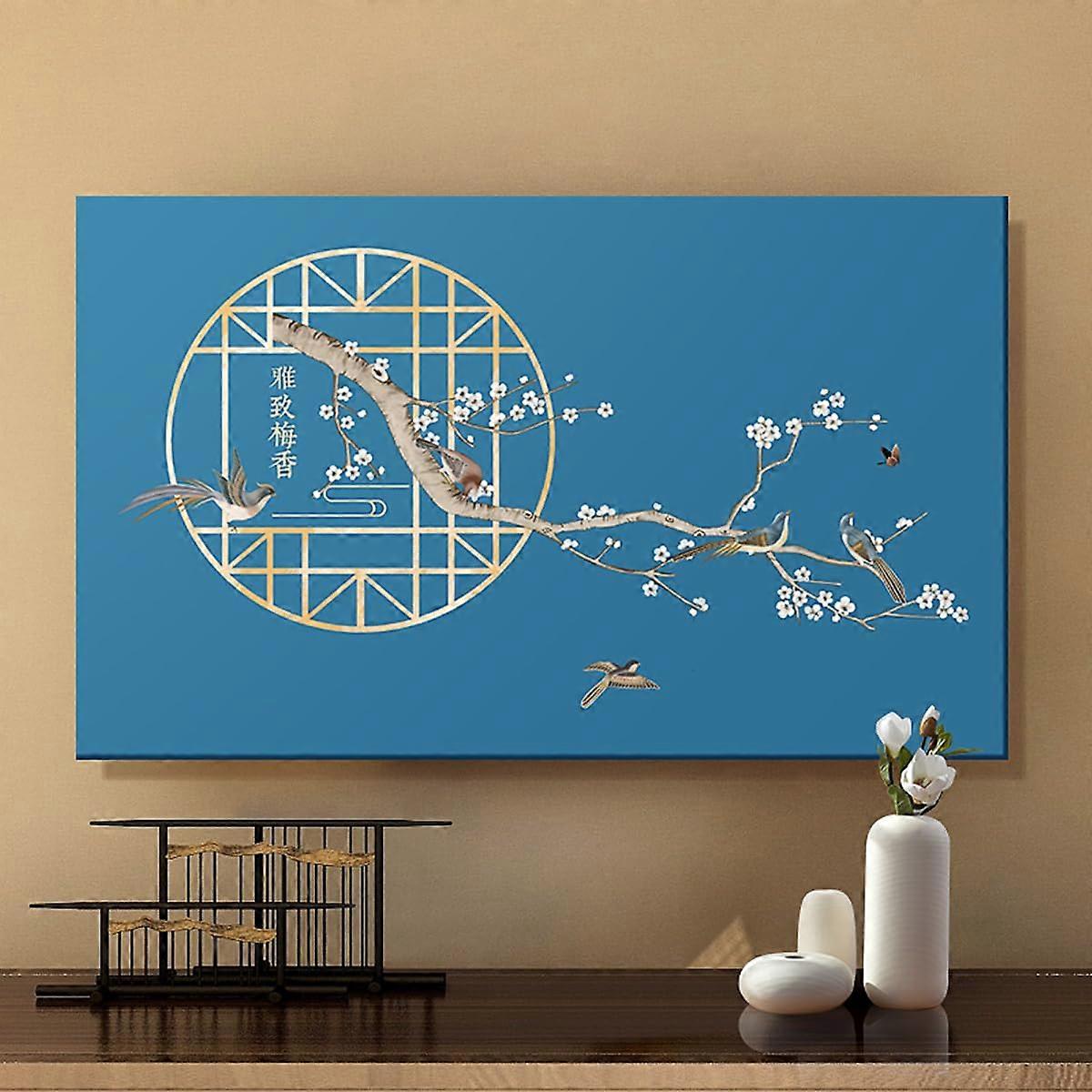 Universal TV Dust Cover 42100 Inch Soft Polyester Screen Protector with Art Print for LCD LED