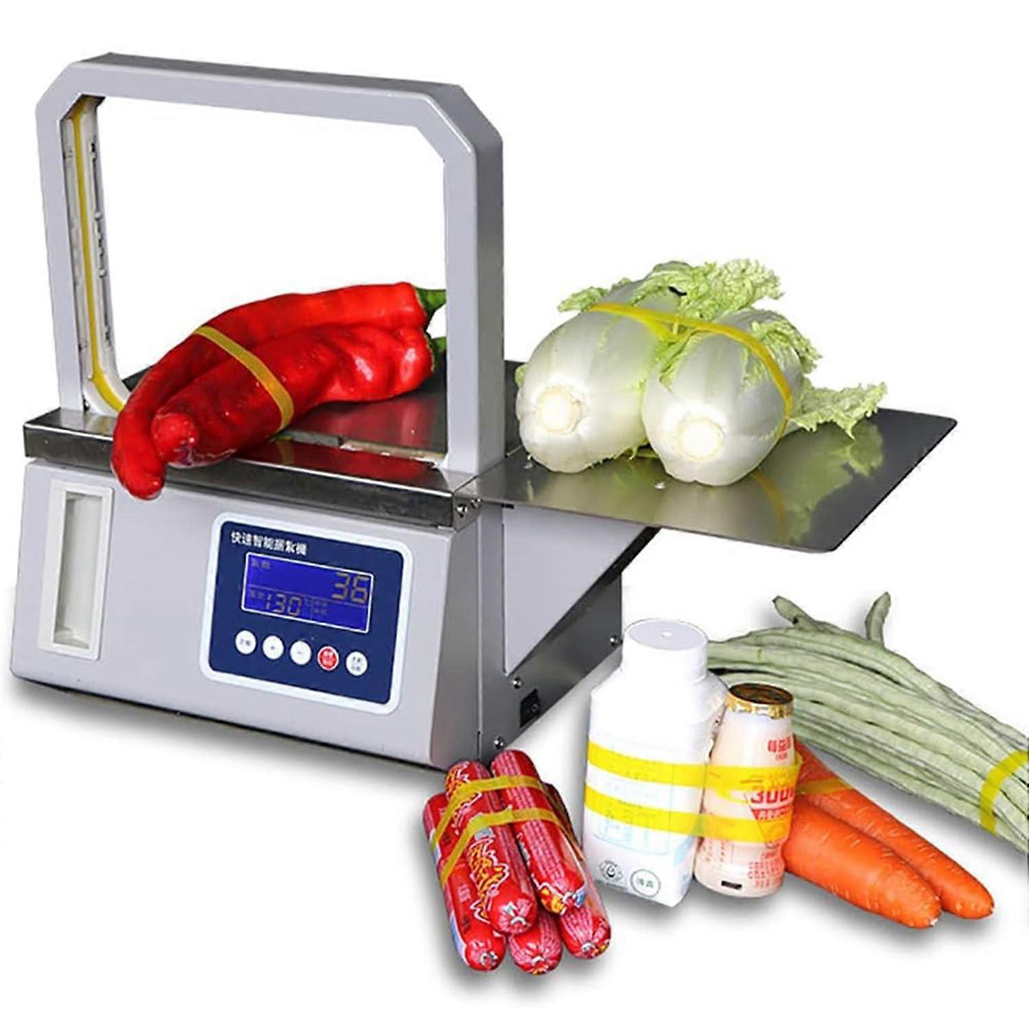 Vegetable Strapping Machine with Fast 1.5s Cycle, Automatic Induction Bundling, Adjustable Force