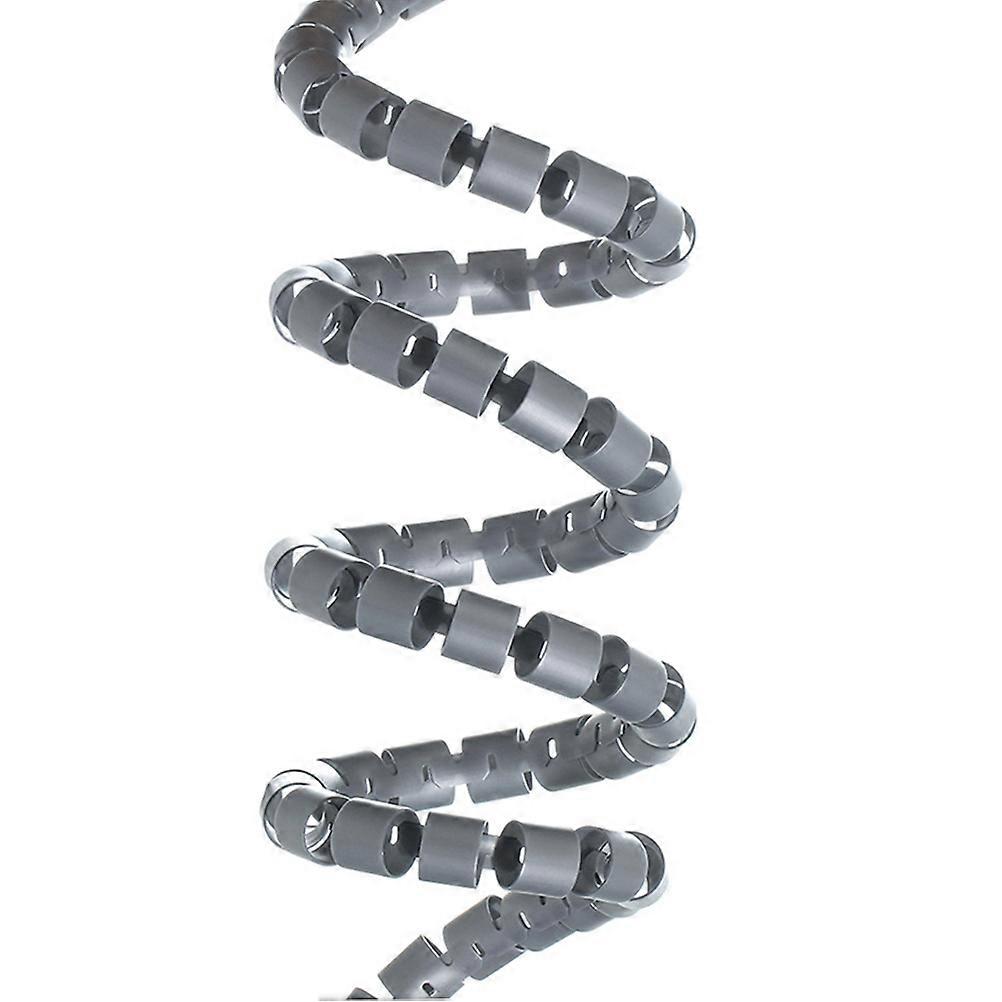 Cable Management Tube Spiral Cable Wrap Wire Organizer 5Pcs Light Grey