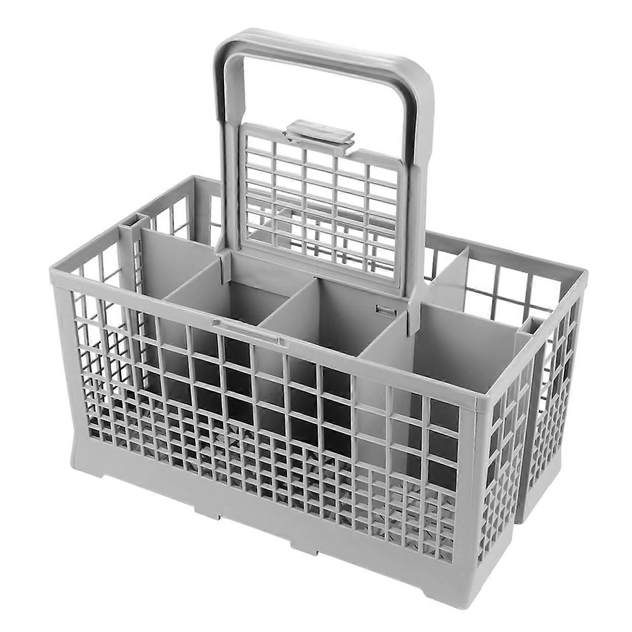 Dishwasher Cutlery Basket with Handle, MultiCompartment Silverware Drainer Organizer Replacement