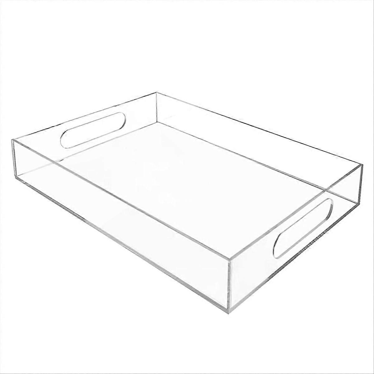 Acrylic Clear Tray Acrylic Serving Tray with Handles