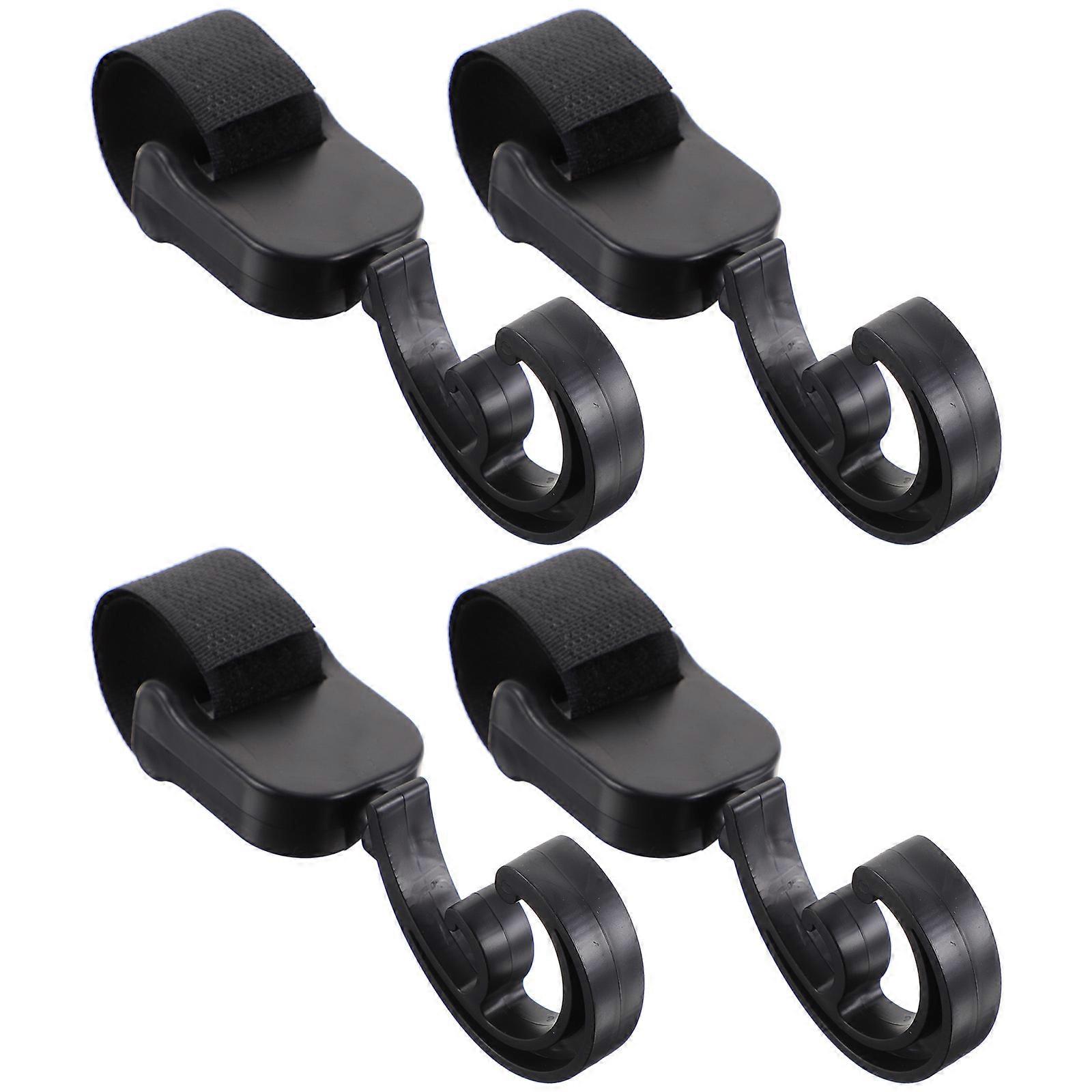 Electromobile Handlebar Hook for Hanging 4Pcs Black PP Nylon Storage Hooks