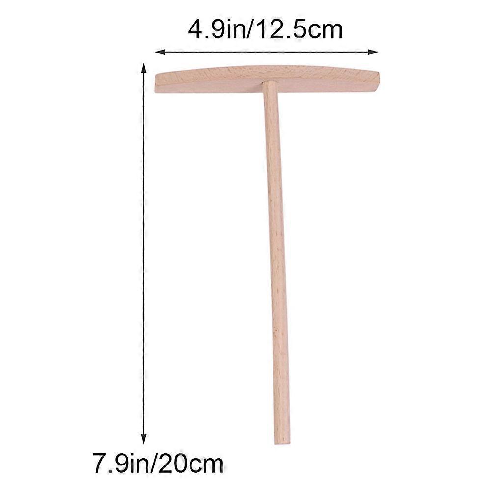 Wooden Push Putter for Cake Pancake 4Pcs Solid Smooth Kitchen Baking Tools