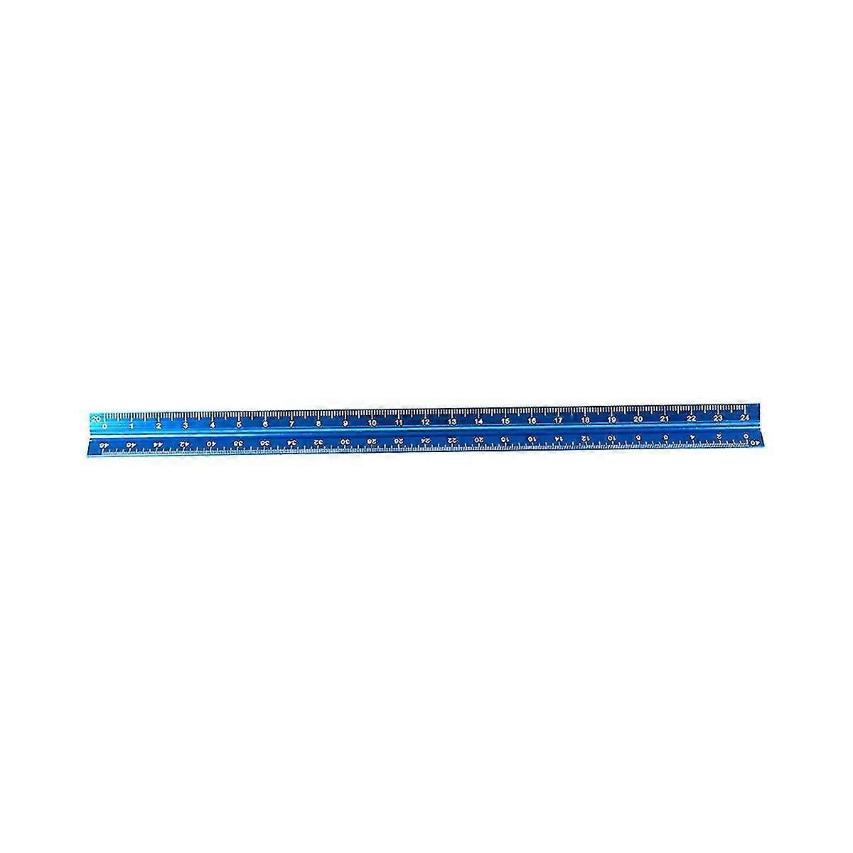 Architectural Scale Ruler 12inch Aluminum Architect Scale Triangular Scale Scale Ruler Triangle Rul