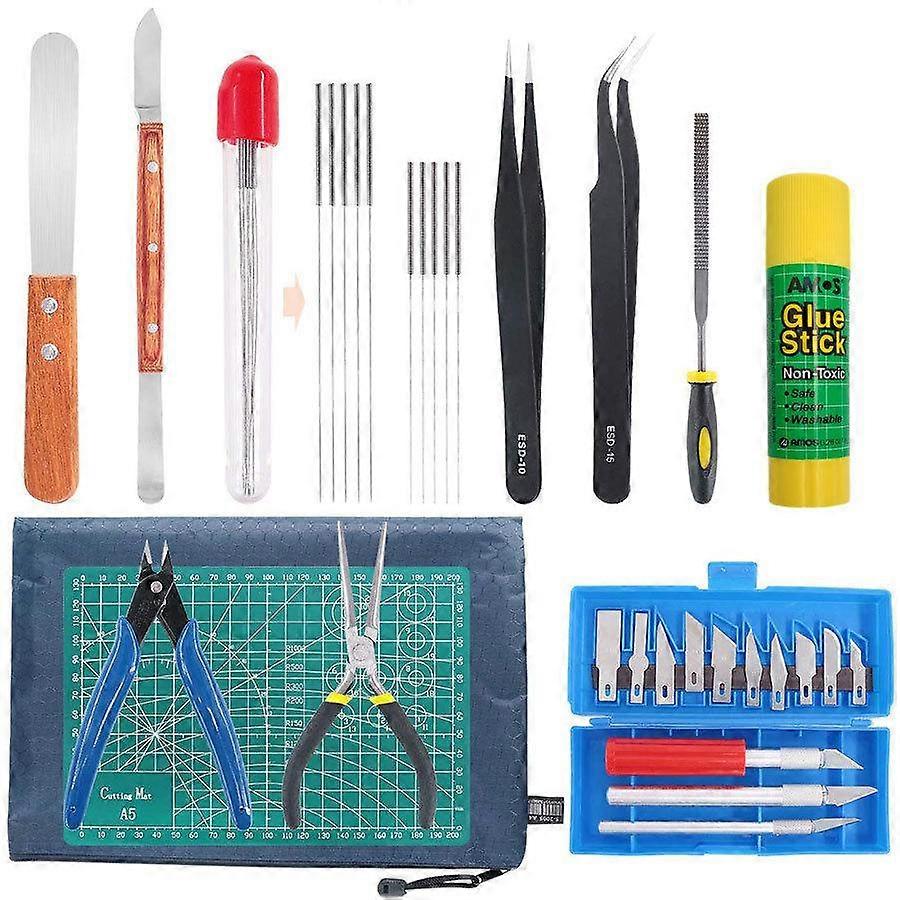 3D Printer Tool Kit Set with Cleaning, Removal and Disassembly Tools - 36 Piece Combination Kit
