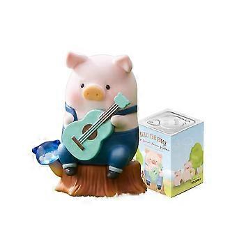 Niedliche Bauernhoftierfiguren (Hase und Schweinchen) in Blindbox – Überraschungsgeschenk, Schreibtischdekoration (1 Stück)
