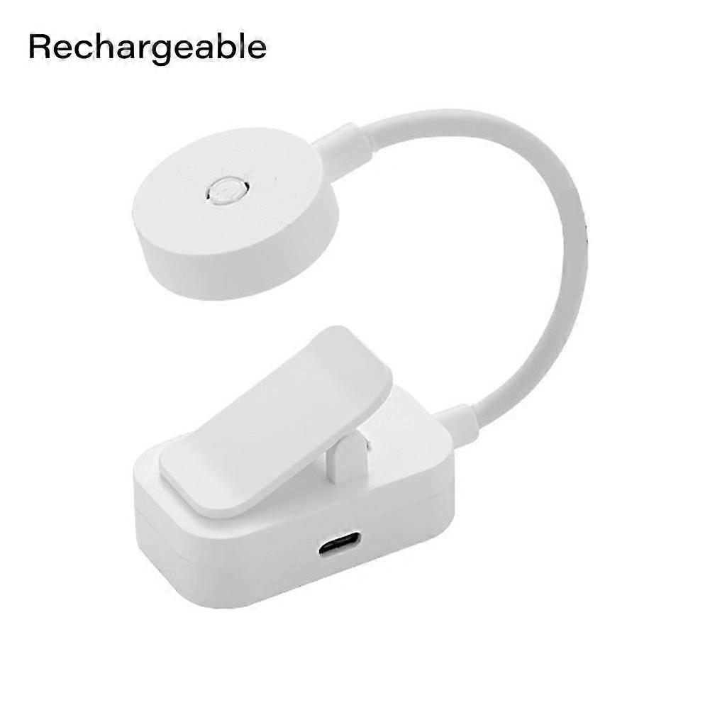 Mini LED Reading Book Light Table Lamp Adjustable USB Rechargeable Clip-On
