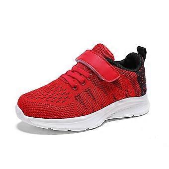 Sneaker für Kleinkinder, Babyschuhe für Jungen, bequeme Barfußschuhe, Kleinkind-Oberbekleidung, Sneaker für kleine Mädchen, Rot