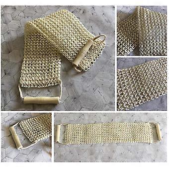 Sisal Body Scrubber Dual Sided Exfoliation 100% Natural Back Scrub Strap Eco Friendly 58cm