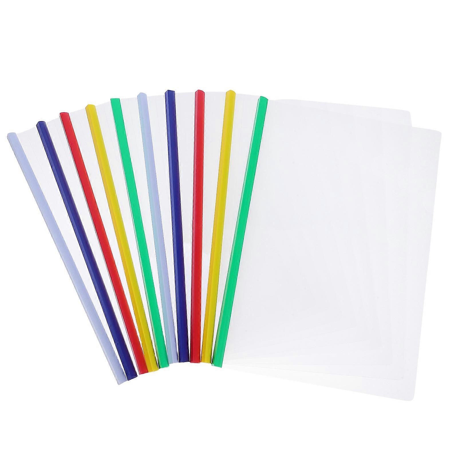 File Folder Sliding Bar Clamps for Organizing Documents 10Pcs Set