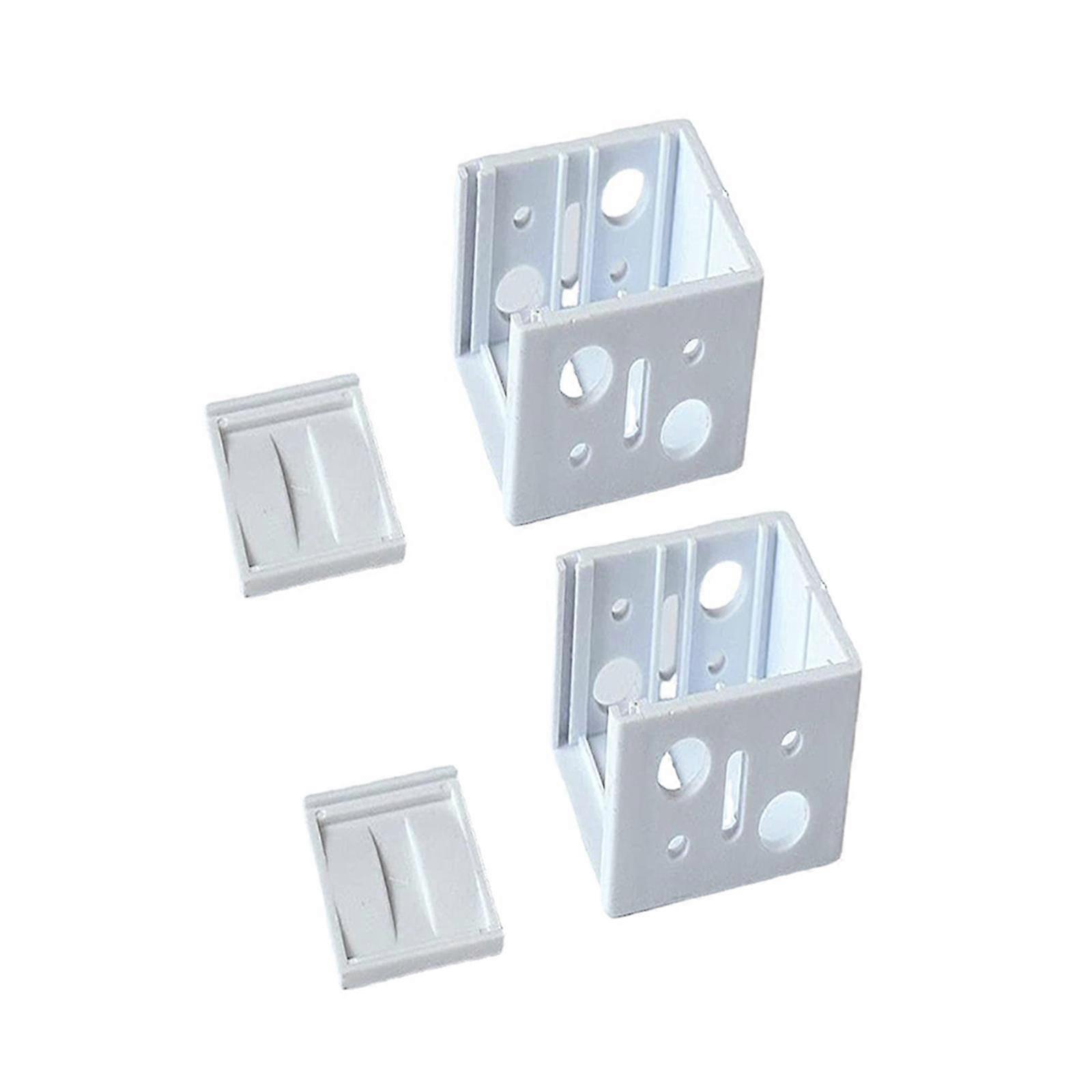 2 Pieces Blinds Center Support Mounting Bracket Profile Box Mounting Bracket